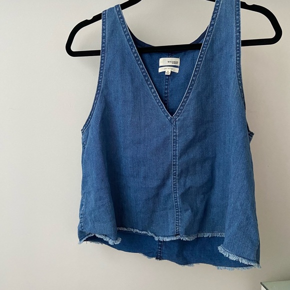 Aritzia Blue Denim Tank Top - Picture 3 of 4